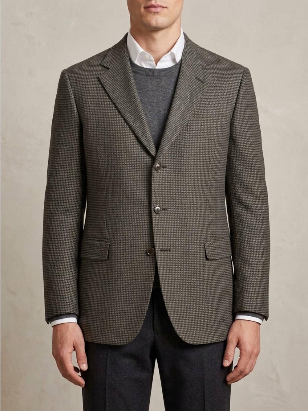 Canali Wool Three Button Blazer Jacket Size 40R Made in Italy